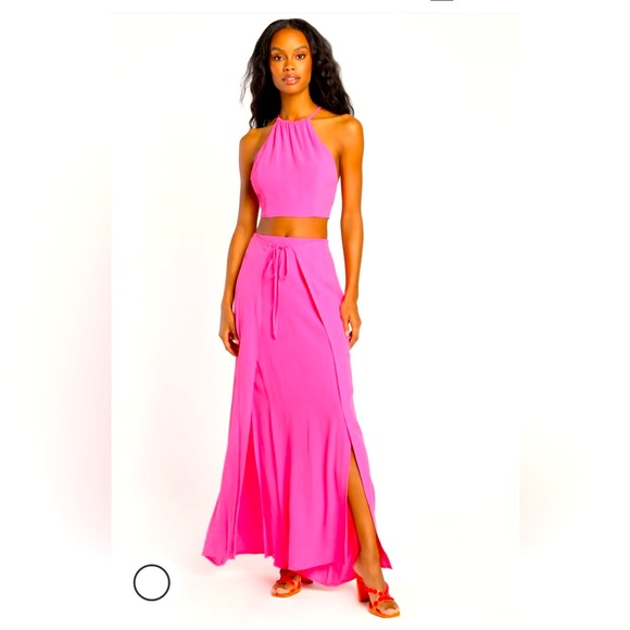 Lulus Dresses & Skirts - NWT and sold out!! Lulus pink skirt and crop top